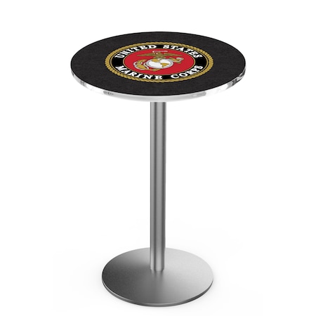 42 Stainless Steel U.S. Marines Pub Table